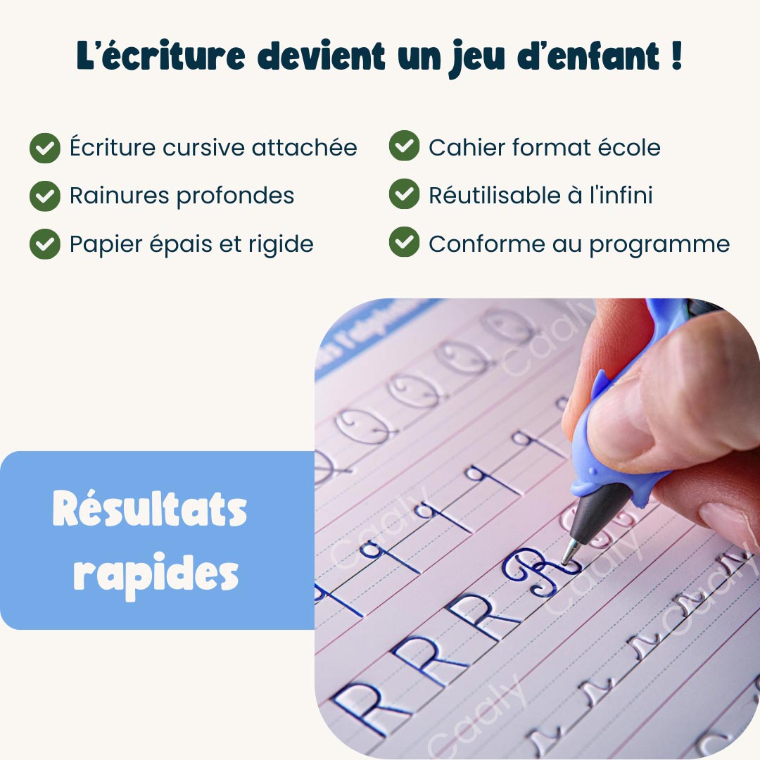 Pack Cahiers Magiques Réutilisables + Stylo – Apprentissage Écriture Enfant + Ardoise Numérique Offerte”